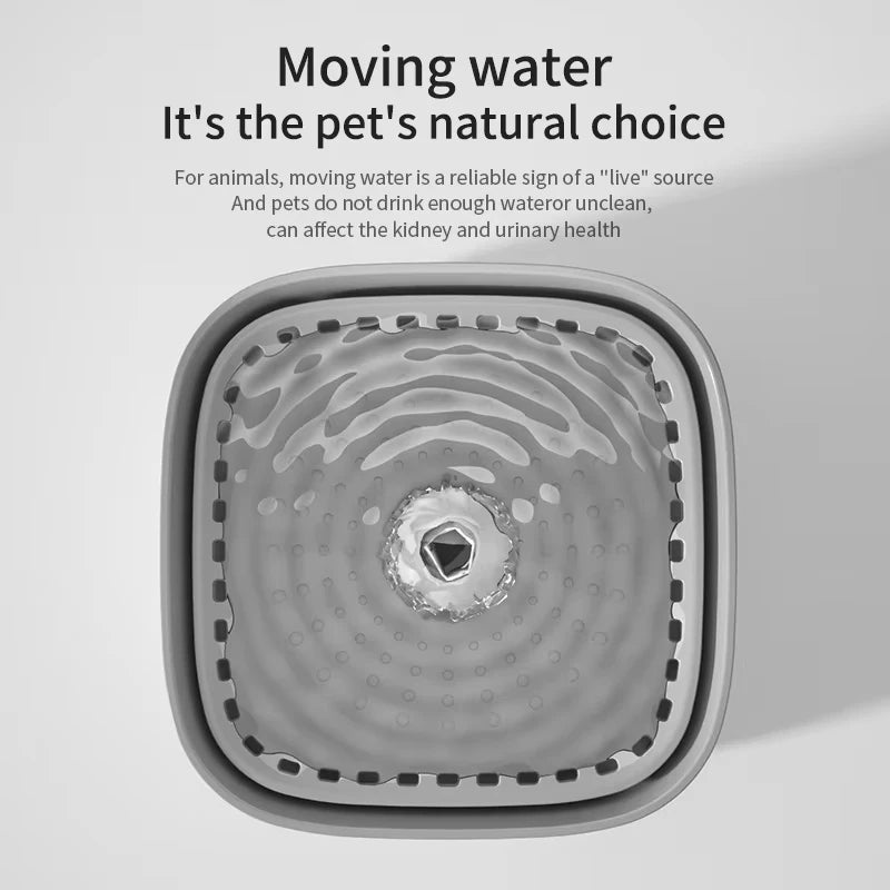 Pet Water Fountain Automatic Induction Circulating Filtering Cat Water Drinker USB Electric Mute Cats Water Dispenser