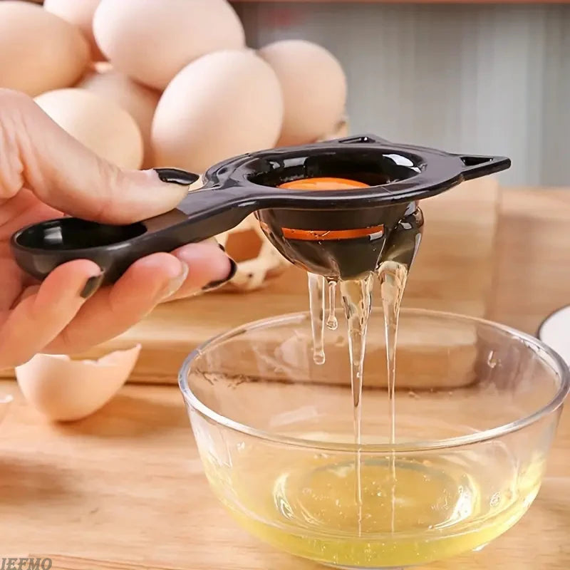 2-in-1 Cute Cartoon Cat Egg Separator & Measuring Cup Easy Yolk & White Filter for Baking and Cooking, Perfect Kitchen Gadget