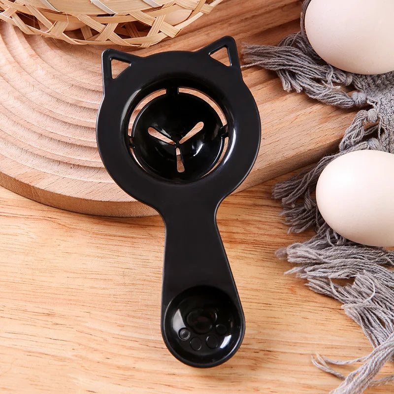 2-in-1 Cute Cartoon Cat Egg Separator & Measuring Cup Easy Yolk & White Filter for Baking and Cooking, Perfect Kitchen Gadget