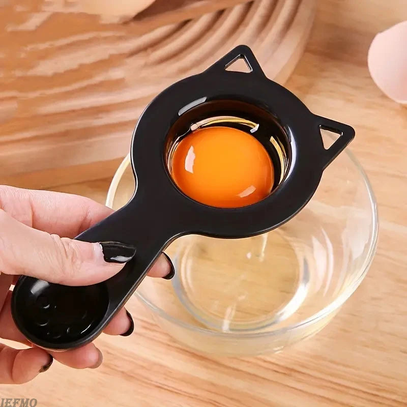 2-in-1 Cute Cartoon Cat Egg Separator & Measuring Cup Easy Yolk & White Filter for Baking and Cooking, Perfect Kitchen Gadget