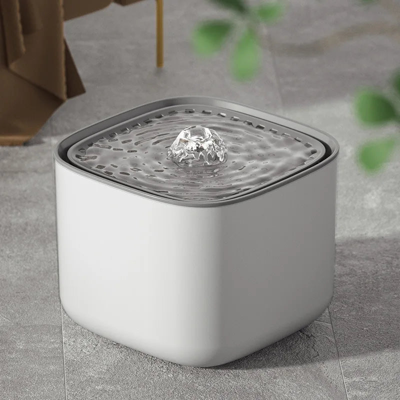 Pet Water Fountain Automatic Induction Circulating Filtering Cat Water Drinker USB Electric Mute Cats Water Dispenser